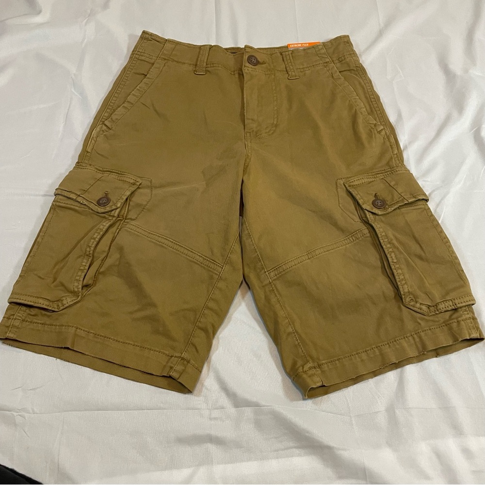 American Eagle Outfitters Men's Cargo Shorts in Khaki Brown